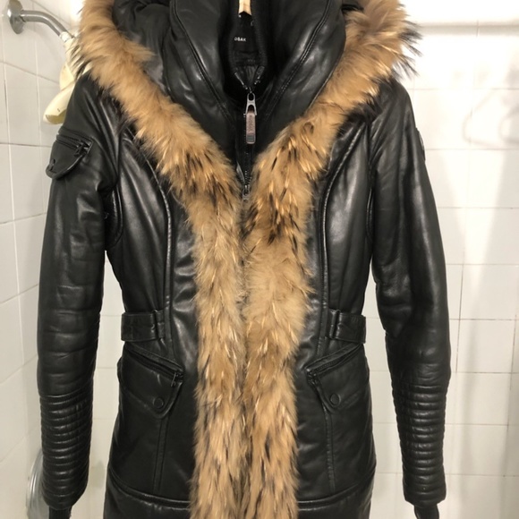 Authentic Rudsak Jenny Leather Parka Coat - Picture 1 of 15